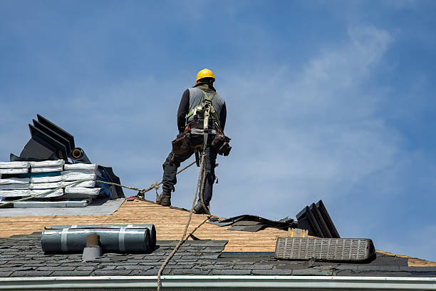 Professional Gutter Installation technician working in Tallassee, AL